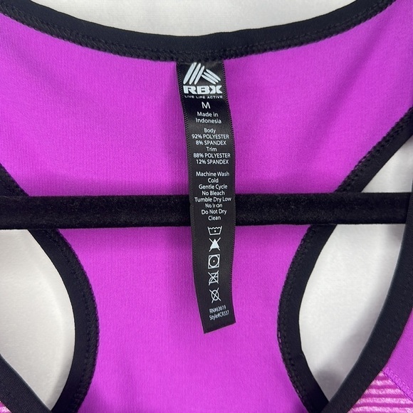 RBX PURPLE WORKOUT TANK (M) - Picture 3 of 5